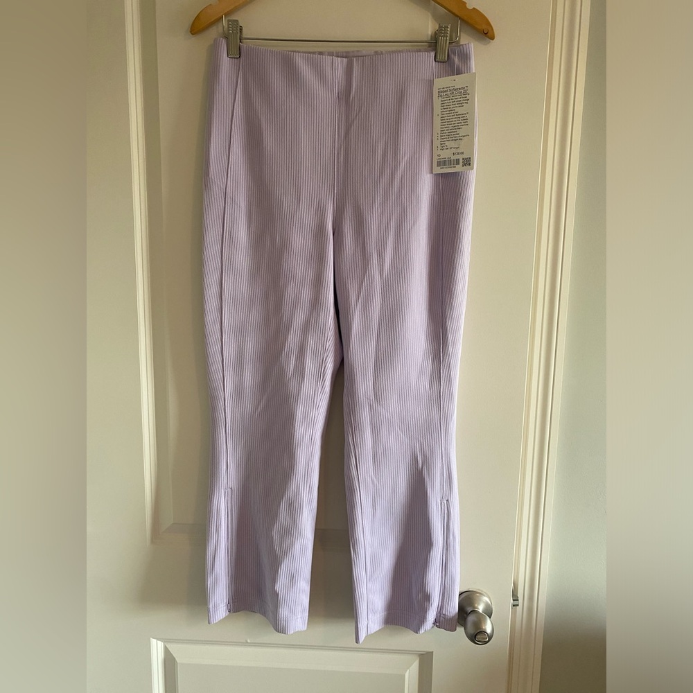 Lululemon Ribbed Softstreme Zip-leg High Rise Cropped Pant 25” LILE Size 10 New